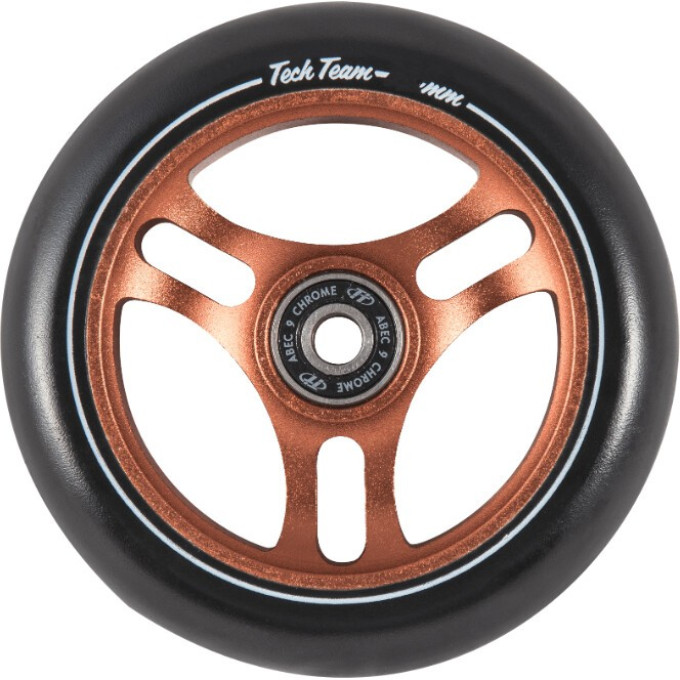 Колесо TECH TEAM для самоката X-Treme 110*24мм, Onion, black NN011126
